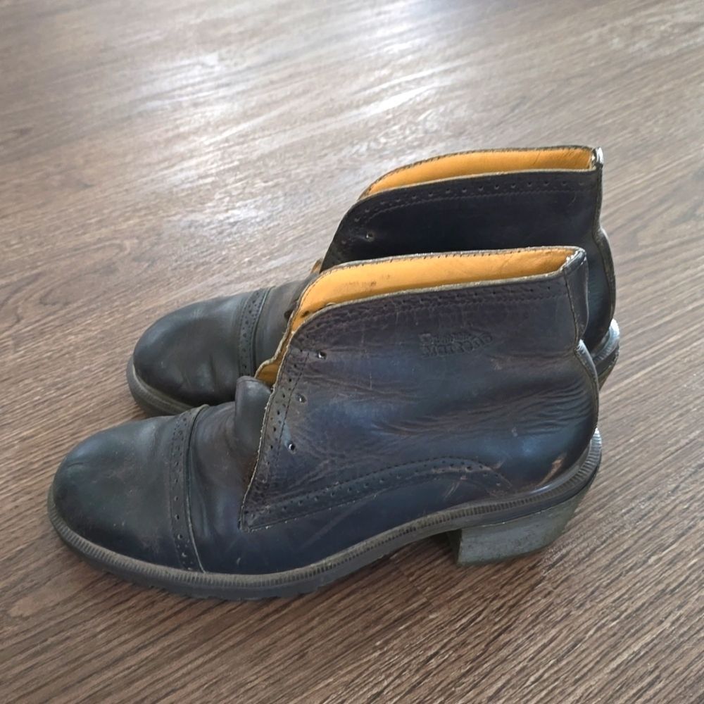 Vintage MIE Dr Martens Lace-up Heeled Boots UK‎ 7(9US)
